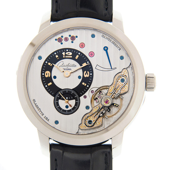 Glashutte Panoinverse Xl Hand Wind Silver Dial Unisex Watch 16601043405 - 546x546