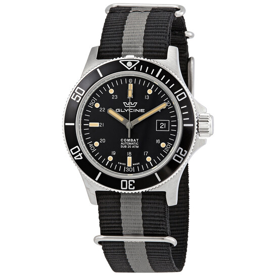 Glycine Combat Sub Automatic Black Dial Men's Watch GL0083