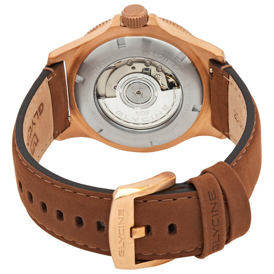 Glycine Combat Sub Sport 42 Bronze GMT Automatic Blue Dial Men's Watch GL0317 - 546x546 Image #3