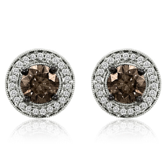 Le Vian Grand Sample Sale Earrings Chocolate Diamonds, Vanilla