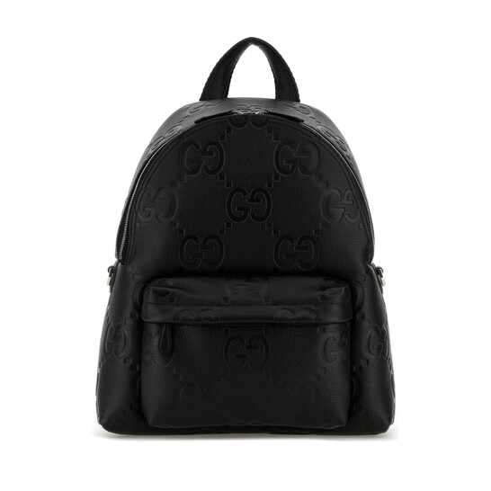 Gucci Black Jumbo Gg Leather Gg Backpack 819065AAEIC 1000  display picture 1
