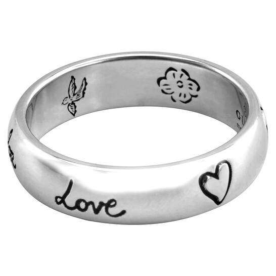 GUCCI シルバーリング Blind for Love Gucci Blind For Love Ring | eBay