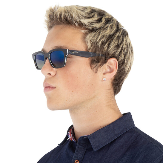 Gucci Blue Gradient Square Men's Sunglasses GG1641SA 003 53