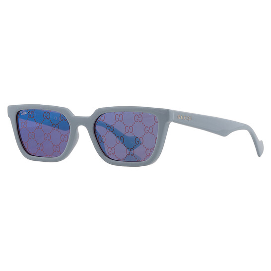 NEW Gucci GG1539S Blue Logo Mirror Unisex Sunglasses Gucci GG1539S-003-55 55mm New Sunglasses - Walmart Business  main image 4