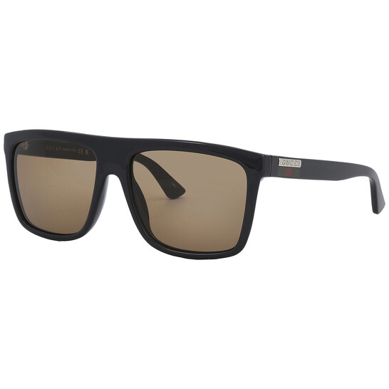 VIP【関税送料無料】希少 GUCCI BROWN ACETATE SUNGLASSES Gucci Brown Browline Men's Sunglasses GG0748S 002 59