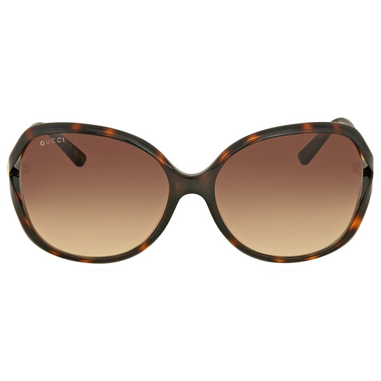 Gucci Brown Butterfly Ladies Sunglasses GG0076S 003 60