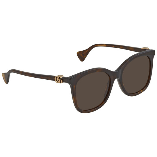 Gucci Brown Butterfly Ladies Sunglasses GG1071S 002 55