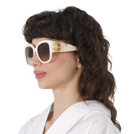 Gucci Brown Butterfly Ladies Sunglasses GG1407S 004 54  display picture 1