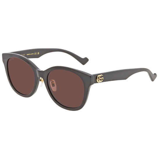 Gucci Brown Cat Eye Ladies Sunglasses GG1002SK 002 56