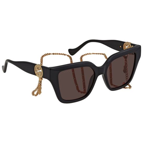 Gucci Brown Cat Eye Ladies Sunglasses GG1023S 005 54  display picture 1