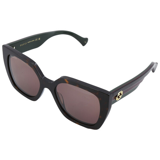 GUCCI 2点セット 037555 Gucci Brown Butterfly Ladies Sunglasses GG1300S 002 55