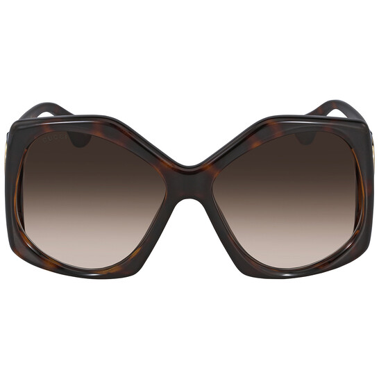 Gucci Brown Geometric Ladies Sunglasses GG0875S 002 62  display picture 1
