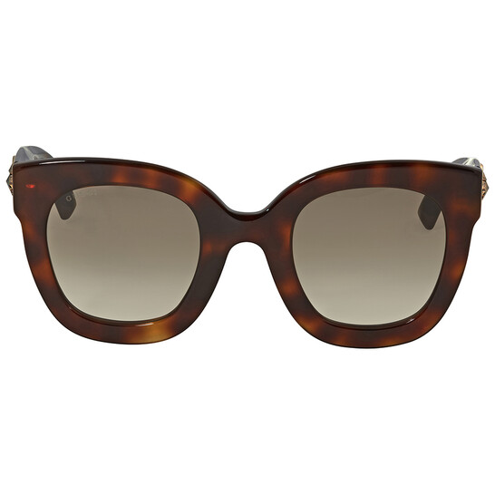 Gucci Brown Gradient Butterfly Ladies Sunglasses GG0208S 003