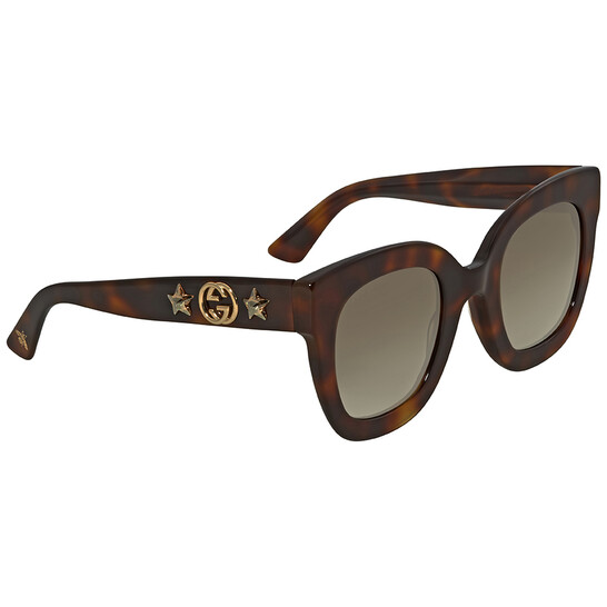 サングラス GUCCI Woman Sunglasses Brown GG1844SA 003 Gucci GG1844SA Cat Eye Sunglasses | Fashion Eyewear US