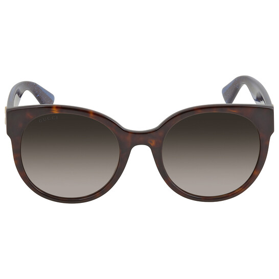 Gucci Brown Gradient Round Ladies Sunglasses GG0035SN 004 54  display picture 2