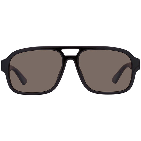 Gucci Brown Navigator Men's Sunglasses GG1342S 002 59