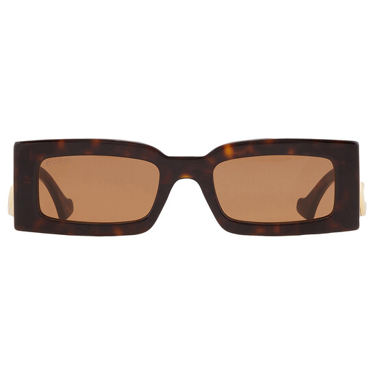 Gucci Brown Rectangular Ladies Sunglasses GG1425S 002 53  display picture 3