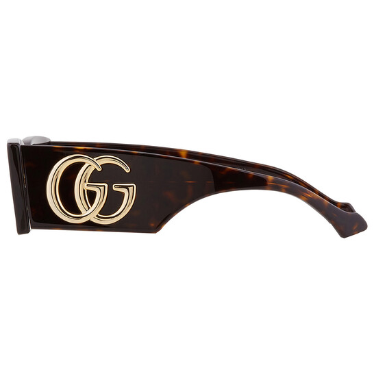 Gucci Brown Rectangular Ladies Sunglasses GG1425S 002 53  display picture 1