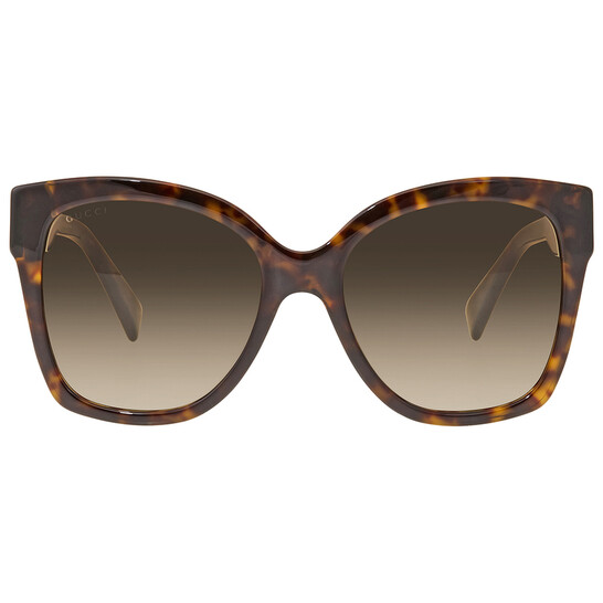 Gucci Brown Shaded Butterfly Ladies Sunglasses GG0459S 002 54 Gucci Brown Shaded Butterfly Ladies Sunglasses GG0459S 002 54 - 546x546