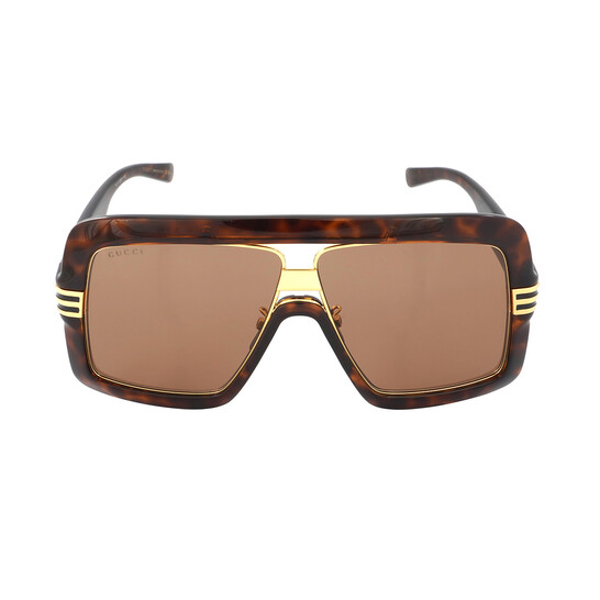 Gucci Brown Shield Unisex Sunglasses GG0900S 002 60