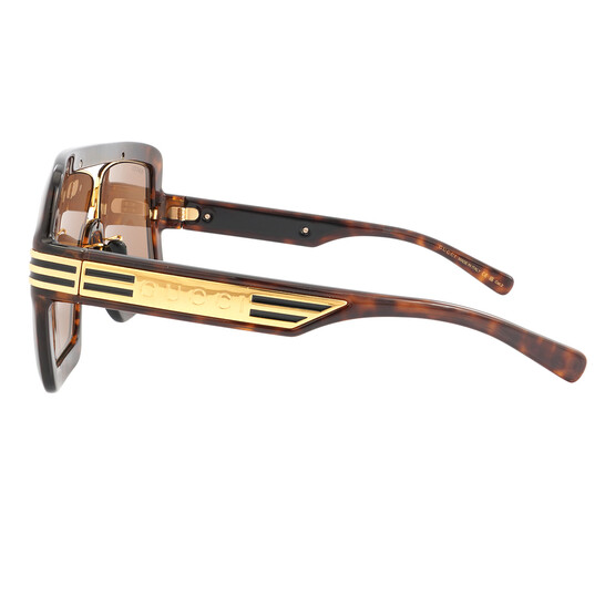 Gucci Brown Shield Unisex Sunglasses GG0900S 002 60