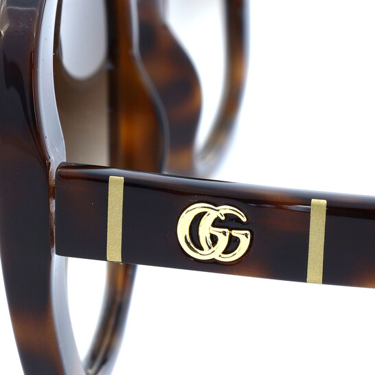 Gucci Brown Square Ladies Sunglasses GG0762S 002 56