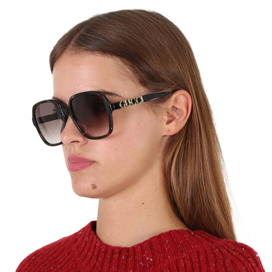 Gucci Brown Square Ladies Sunglasses GG1189S 003 58 889652393735