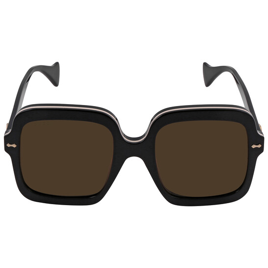 Gucci Brown Square Ladies Sunglasses GG1241S 001 56  display picture 1