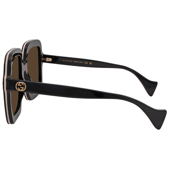 NEW GG1241S 001 GUCCI SQUARE WOMEN BROWN SUNGLASSES GUCCI WOMEN EYEWEAR Gucci GG1241S 001 Sunglasses Women main image 3
