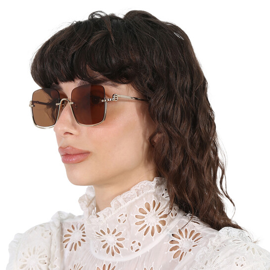 Gucci Brown Square Ladies Sunglasses GG1279S 002 54  display picture 3