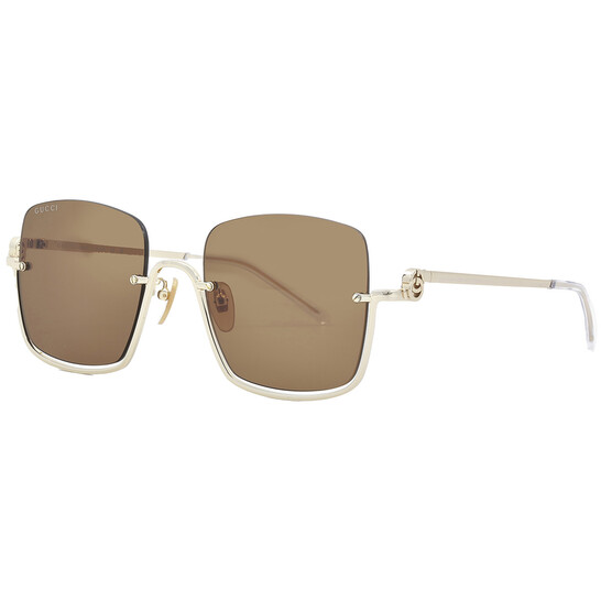 Gucci Brown Square Ladies Sunglasses GG1279S 002 54  display picture 3