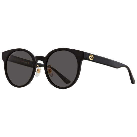 サングラス Gucci Sunglasses GG1339SK 001 Oversized Round Asian Fit Gucci GG1339SK 001 Sunglasses - US