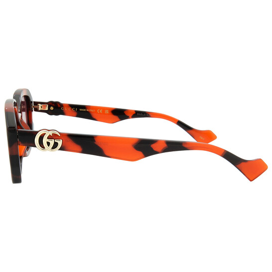 Gucci Dark Violet Geometric Ladies Sunglasses GG1535S 005 54