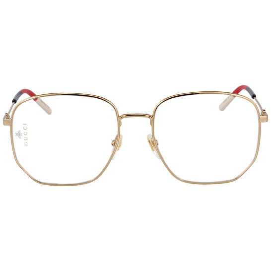 メガネ Gucci l Oversize Glasses GG0396O 002 Eyeglasses Gucci GG0396O 002 56-18 Gold in stock | Price 185