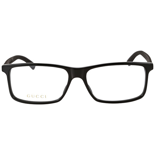 Gucci Demo Rectangular Men's Eyeglasses GG0424O 005 58