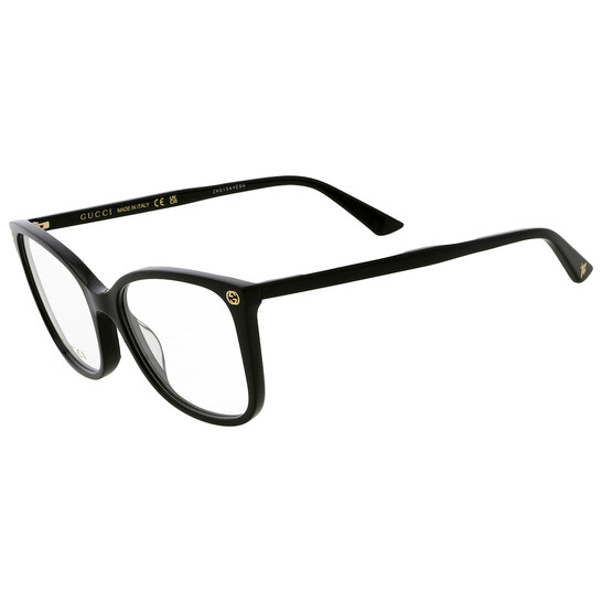 Gucci Demo Square Ladies Eyeglasses GG0026O 001 53