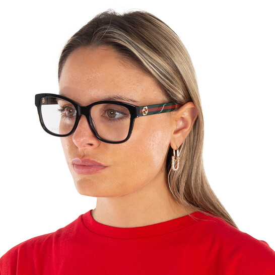 Gucci Demo Square Ladies Eyeglasses GG0038ON 011 54  display picture 1