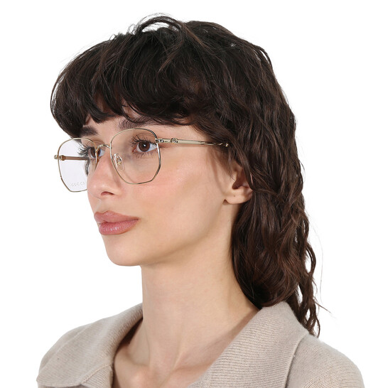 Gucci Demo Square Ladies Eyeglasses GG1420OK 001 54