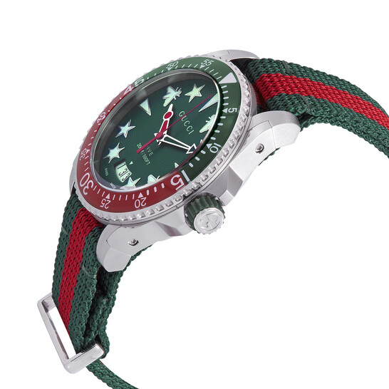 GUCCI 腕時計YA136339 seiko citizen orient Gucci Dive Quartz Green Dial Men's Watch YA136339