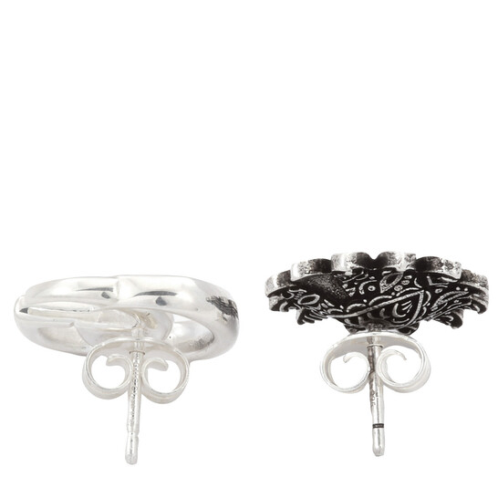 Gucci Double G flower stud earrings YBD527344001 - Jewelry
