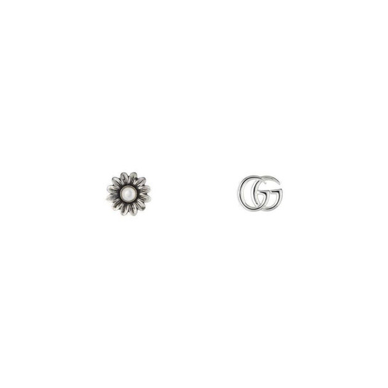 Gucci Double G Flower Stud Earrings Ybd527390001 YBD527390001