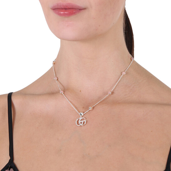 Gucci Double G mother of pearl necklace YBB527399002