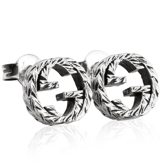 ユリヤ Gucci Engraved Interlocking G Earrings YBD457109001