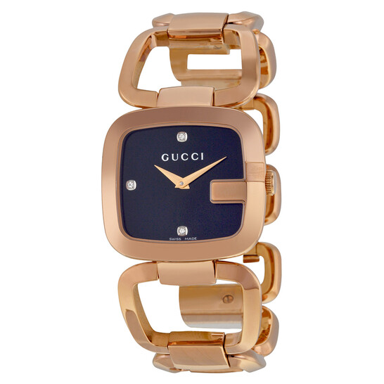 Gucci G Black Diamond Dial Ladies Watch Ladies main image 2