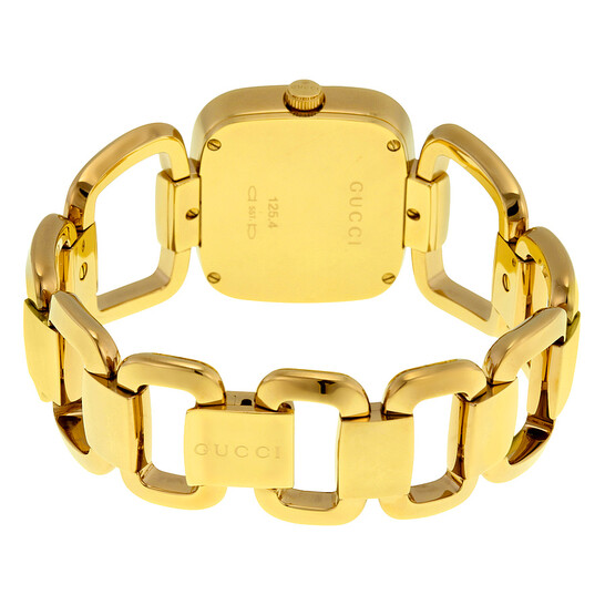 GUCCI Brown Dial Gold-tone Ladies Watch YA1254080 Gucci G-Gucci Women main image 3