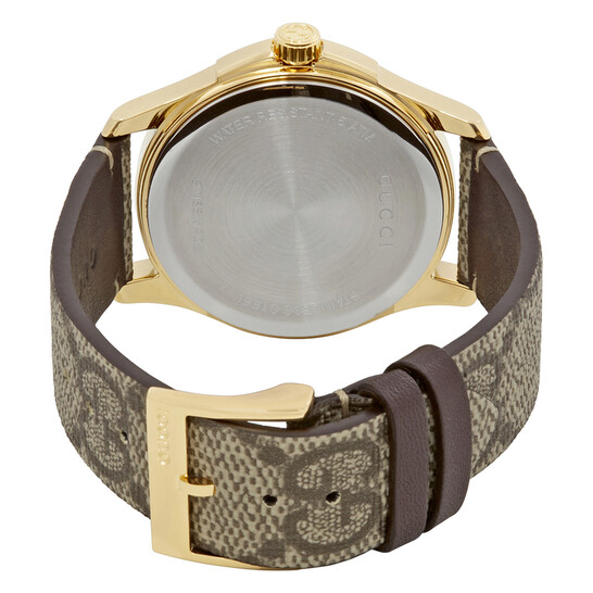 Gucci G-Timeless Beige Supreme Canvas with Eye Motif Dial Men's Watch  YA1264022 - Watches, G-Timeless - Jomashop