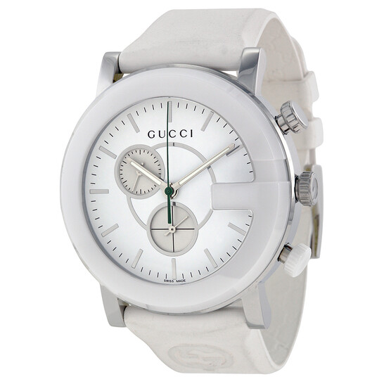 Gucci G-Timeless Chronograph White Dial Men's Watch YA101346