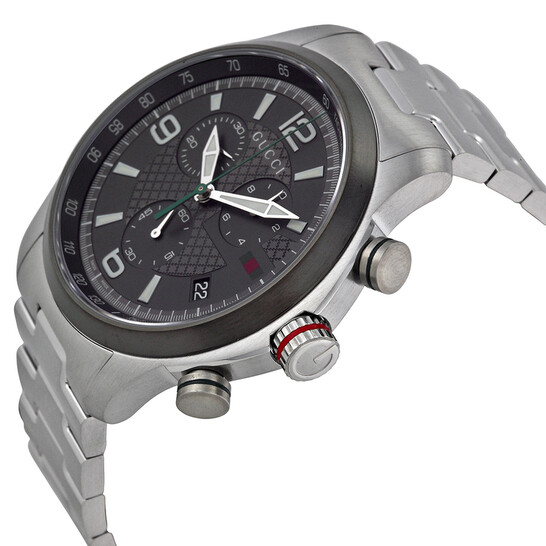 Gucci G-timeless Grey Dial Stainless Steel Men's Watch YA126238