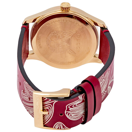 Gucci G-Timeless Red Dial Red Leather Watch YA1264054 731903444294