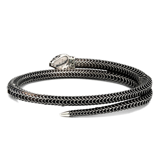 新品■グッチ　Garden snake　シルバー925　バングル　付属品完備 GUCCI Garden Snake Band Ring size US10 EU60 Silver 925 Auth